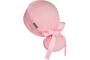 TOVELLE Ponytail Scrub Cap for Women – Solid Light Pink Surgical Cap with Buttons, Cotton Ponytail Scrub Caps, Adjustable Surgical Hat for Women to Secure Long Hair