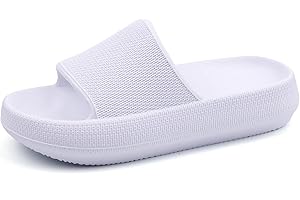 FJPTREN Kids Cloud Shoes Girls Boys Slippers Sandals Cushioned Non Slip Slippers Lightweight Shower Shoes Kids Platform Thick Sole Slides kids slip on sandals