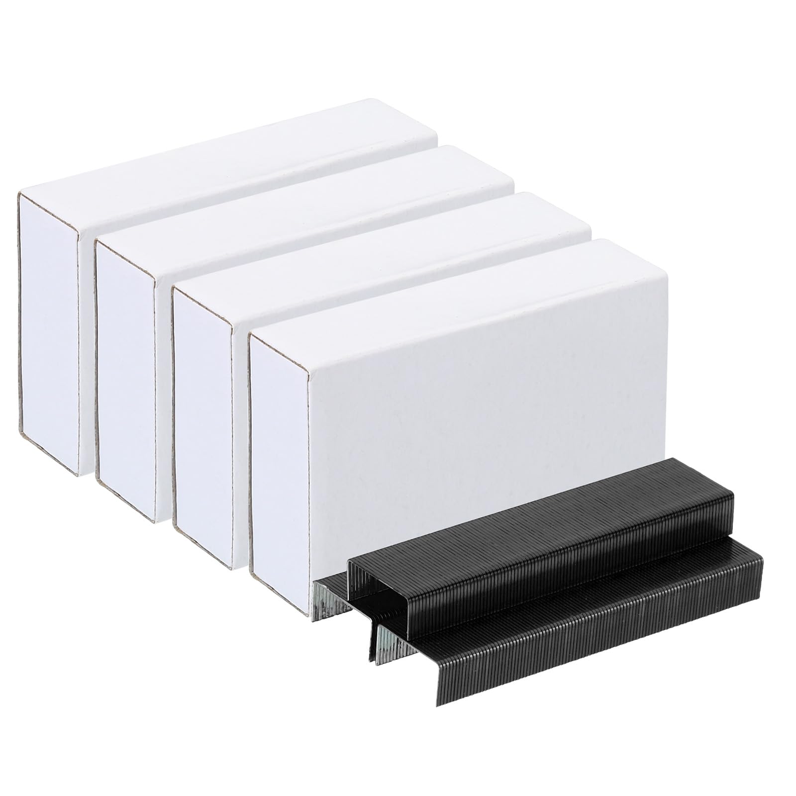 PATIKIL Staples for Stapler, 4 Pack(1000Pcs Staples Per Pack) 26/6 Standard 1/4 Inch Length Staples Jam Free for Home Office Supplies, Black