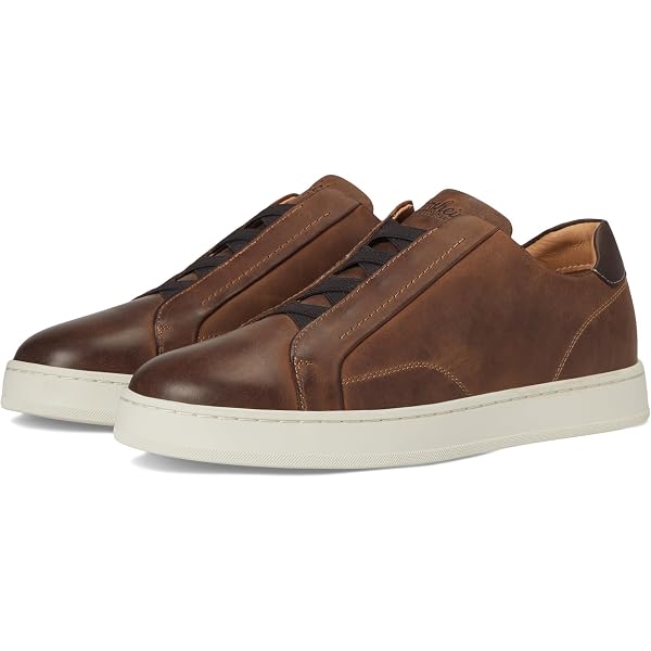 To Boot New York‎ Mens 9 Sneaker Shoes Brown Leather Low Slip On Casual Comfort To Boot New York Pullman Low Top Leather Sneakers on SALE  main image 4
