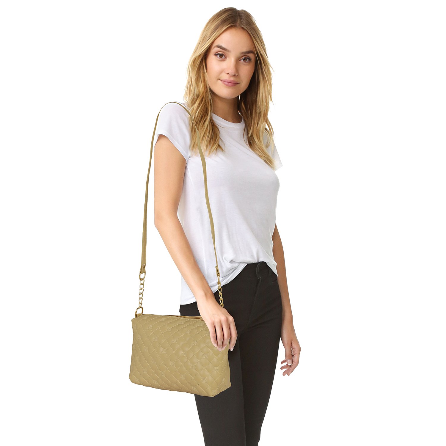 kleio stylish quilted sling bag for girls/women