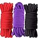Bondage Rope Japanese Rope 3 Pack 5M Long Rope Multi-Function Soft Cotton Ropes 16.4 Feet Length 1/3-Inch Diameter