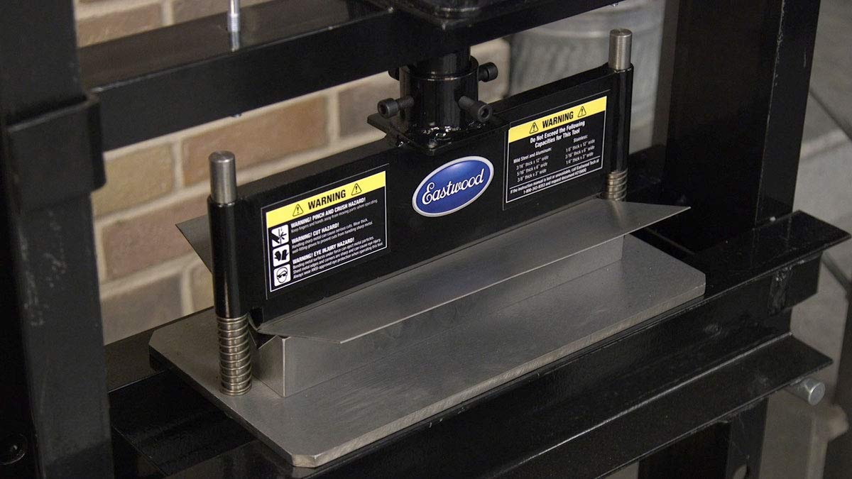 Eastwood Press Brake Attachment for Standard 12/20 Ton Hydraulic Shop