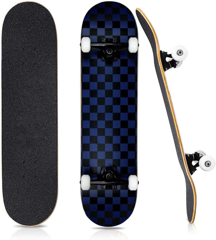 HUADUO Maple Skateboard Standard komplettes Anfänger Penny Board, 31