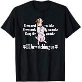 Mens Womens Watching Every Snack Jack Russell Terrier Lover T-Shirt