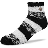 For Bare Feet NFL Cozy Soft Slipper Socks - Home Socks for Ultimate Comfort - Gameday Apparel - Luxuriously Plush and Cozy - Unisex (New Orleans Saints - Black, One Size)
