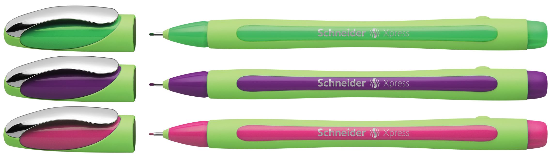 Schneider 190095 Xpress Fineliner, Case of 3, Assorted Colours