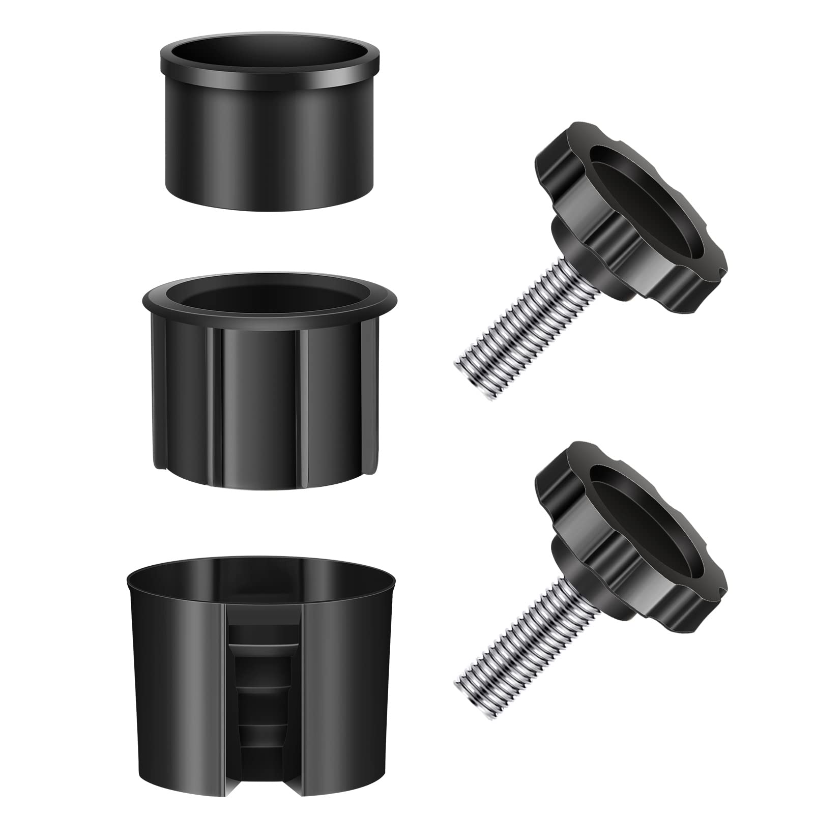 Photect Parasol Base Replacement Screw 2 Pcs Garden Parasol Base Stand Hole Ring Plug Cover 2 Pcs M8 Thread Replacement Hand Knob 1 Pcs Pipe Sleeves, Parasol Stand Replacement Parts