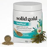 Solid Gold Dog &amp; Cat Multivitamin Powder, Omega 3 &amp; Kelp, Skin &amp; Coat, 5oz | Dental, Digestive, Immune, Skin &amp; Coat Health - Multivitamin for Dogs &amp; Cats - Cat &amp; Dog Food Additive Supplement - All Ages