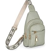 Relang Sling Bag for Women Crossbody, Leather Cross Body Fanny Packs for Women, Trendy Chest Bag for Travel and Daily Use