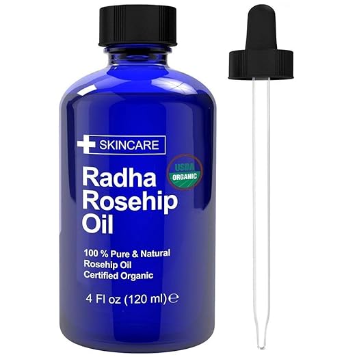 Radha Beauty Rosehip Oil | Organic Anti-Aging Serum for Wrinkles