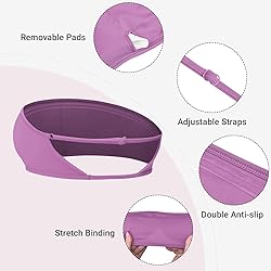 YEOREO Women Strapless Bandeau Sports Bra Padded