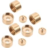 Milisten Trumpet Valve Buttons Set 3 Pairs Upper Lower and Press Covers 0.86 in Replacement Trumpet Button Caps for Instrument Maintenance and Protection
