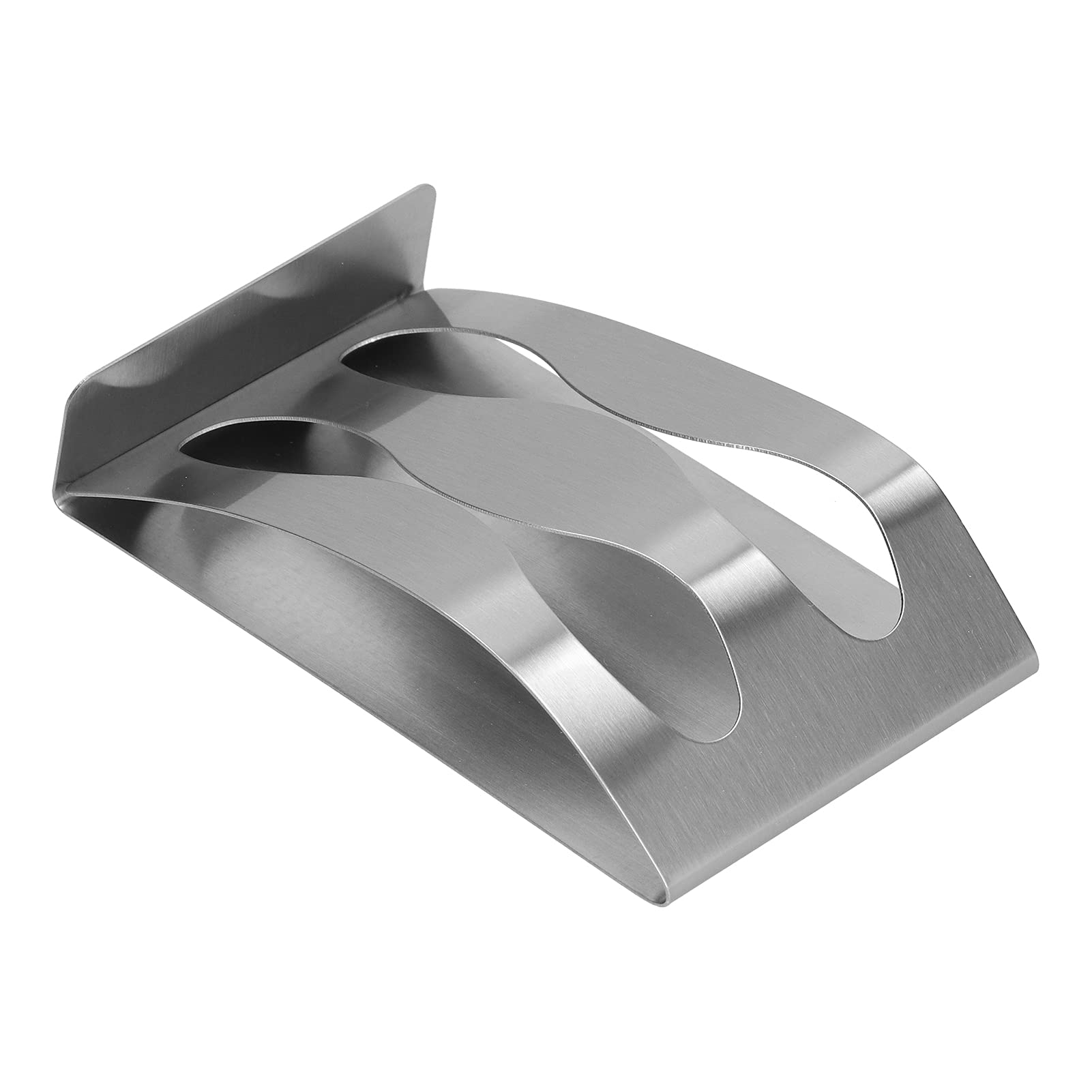 Toothbrush Holder, Stainless Steel Punch‑Free Self‑Adhesive Couple Toothbrush Organizer Wash Cup Holder for Bathroom, Kitchen, and Family(Double Holes)