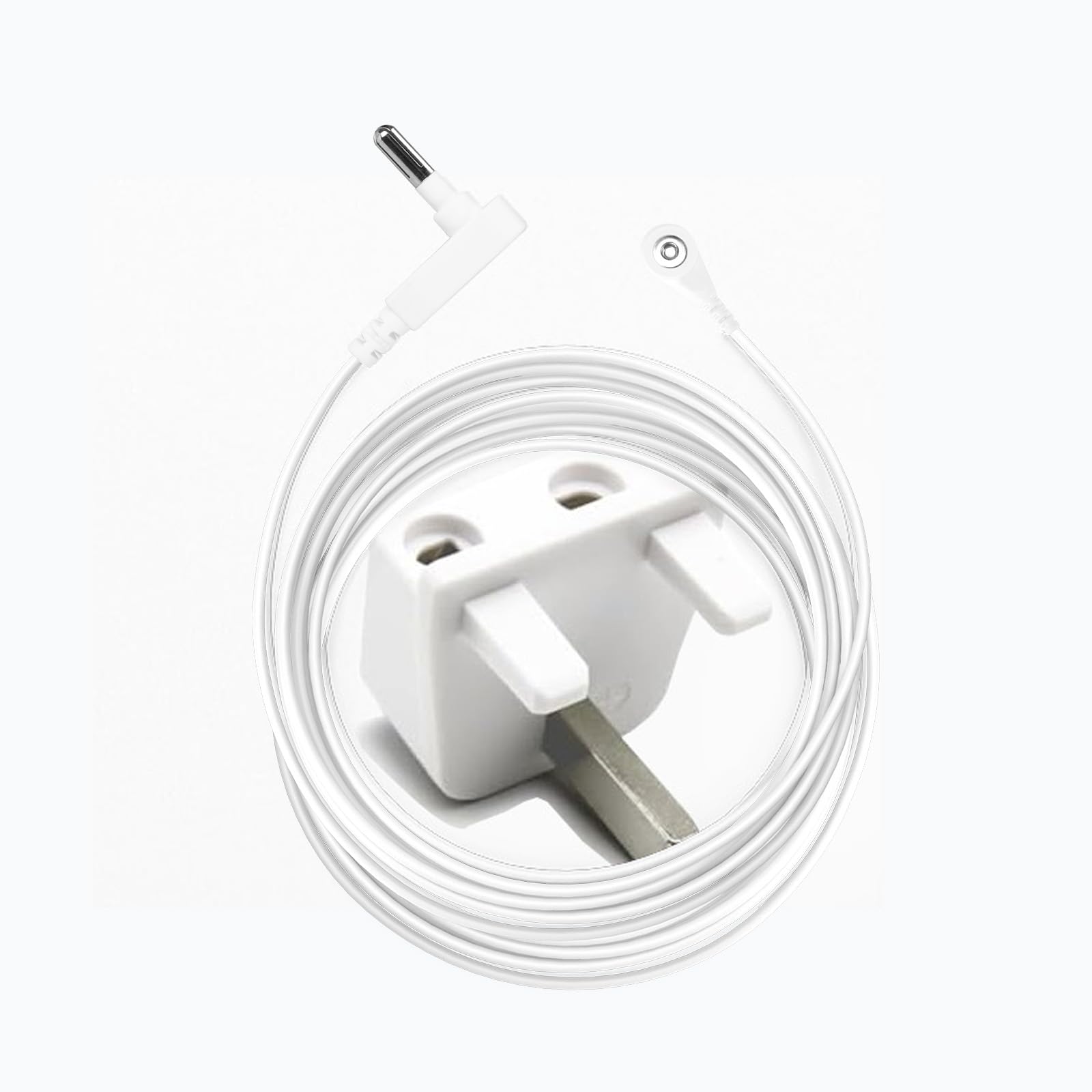 RIQINXIN UK Standard Grounding Cord Cable Plug for Grounding Products, Mats, Sheets, Pads, Wrist Bands, Blankets, Pillow Case