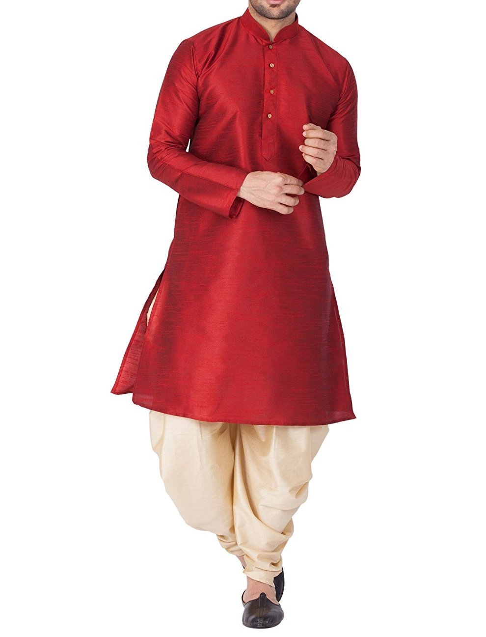 pathani kurta red
