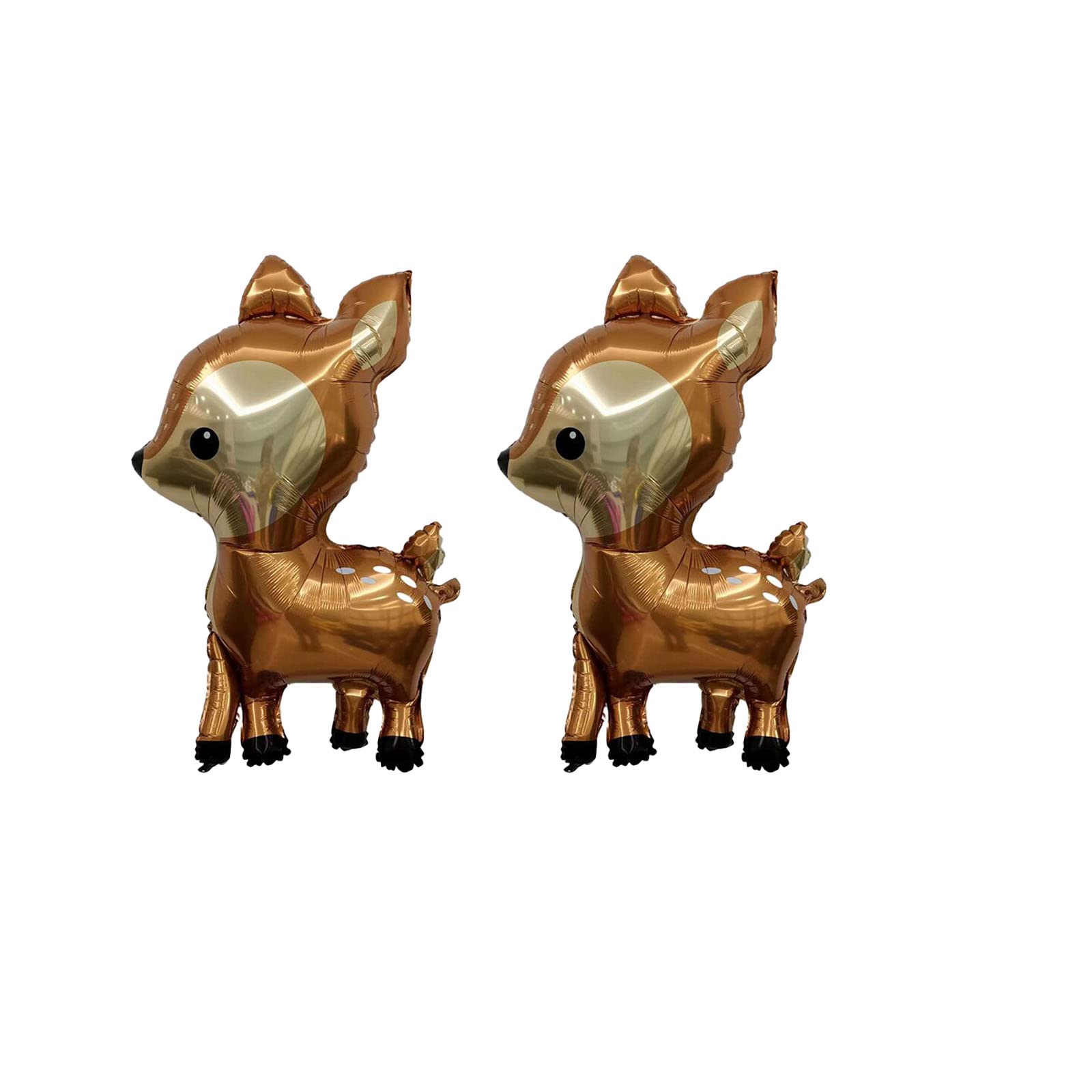 Photo 1 of CHIL 2PCS 41 Inch Foil Woodland Deer Shaped Animal Balloons for Jungle Safari Themed Kids Birthday Party Decorations