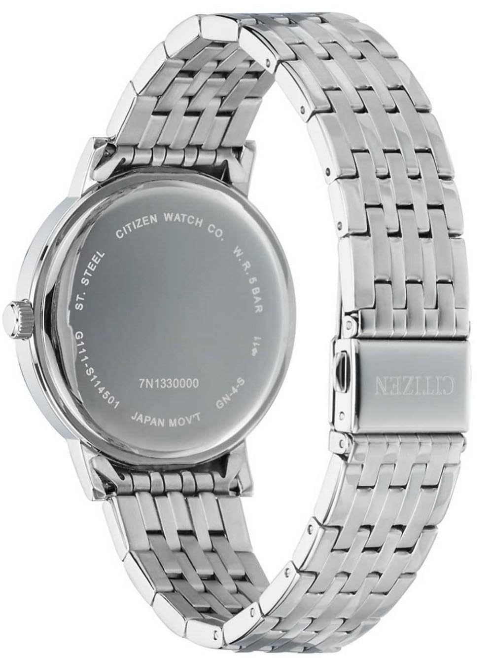 CITIZEN Herren Analog Quarz Uhr mit Edelstahl Armband BI5070-57L 4