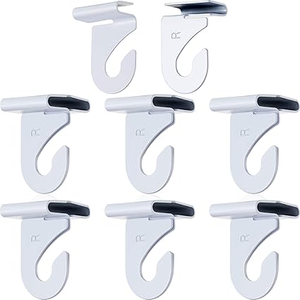 Amazon Co Jp アルミ製天井フック ドロップシーリング Tバー 左右ホワイト天井ハンガー Tバー トラッククリップ 吊り下げ天井フック グリッドクリップ 植物 オフィス サイン デコレーション Diy 工具 ガーデン
