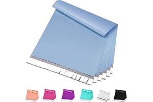 Metronic Poly Mailers 24x24 50PC, Extra Large Shipping Bags Mailing Envelopes with Strong Adhesive, 2.5Mil Thick Mailers Poly Bags for Shipping, Mailing Bag Packaging Bag for Small Business, Haze Blue