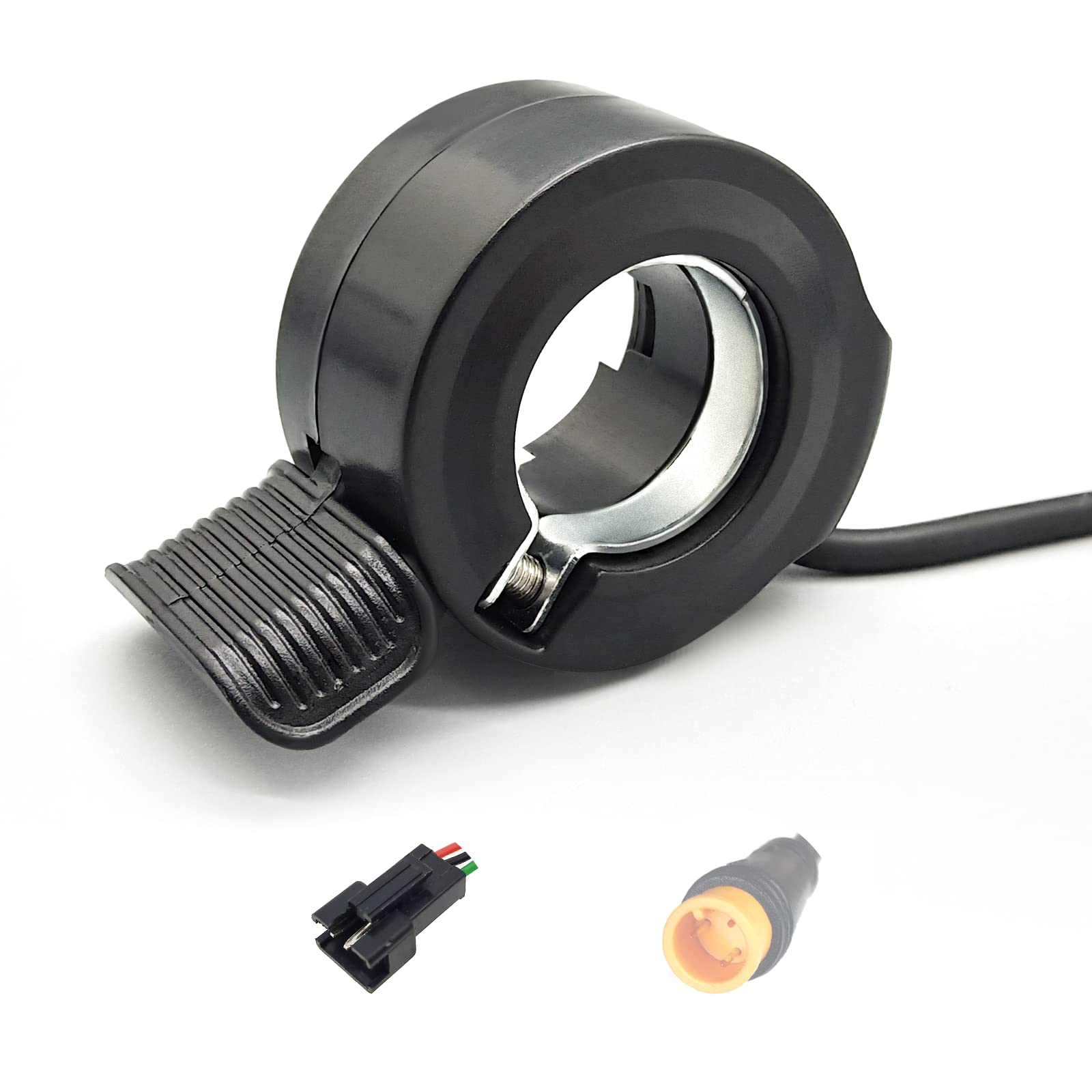 HUDAMZKY Electric Bike 130X Thumb Throttle 24V 36V 48V 60V 72V SM Waterproof Connector Ebikes for Adults Accessories (130X SM Plug)