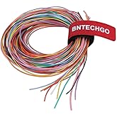 BNTECHGO 30 AWG Silicone Wire Kit 10 Color Each 10ft Stranded Tinned Copper | Flexible 30 AWG Stranded Wire Silicone Rubber Insulation For RC Models, Drone, Robot, LED Lighting Systems, 3D Printer, DIY