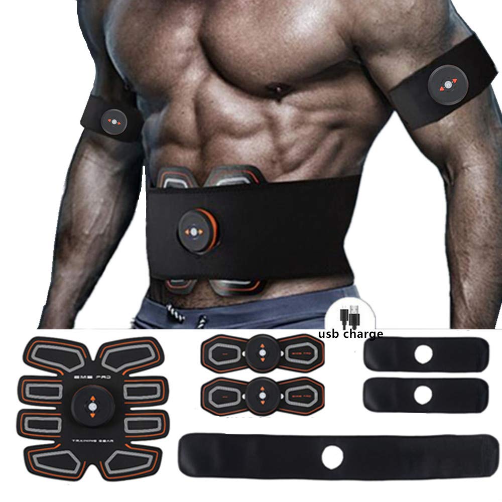 MBODY EMS Muscle Toning Belt ABS Toner Abdominal Workout Belt Body Training Gear Fitness Equipment F