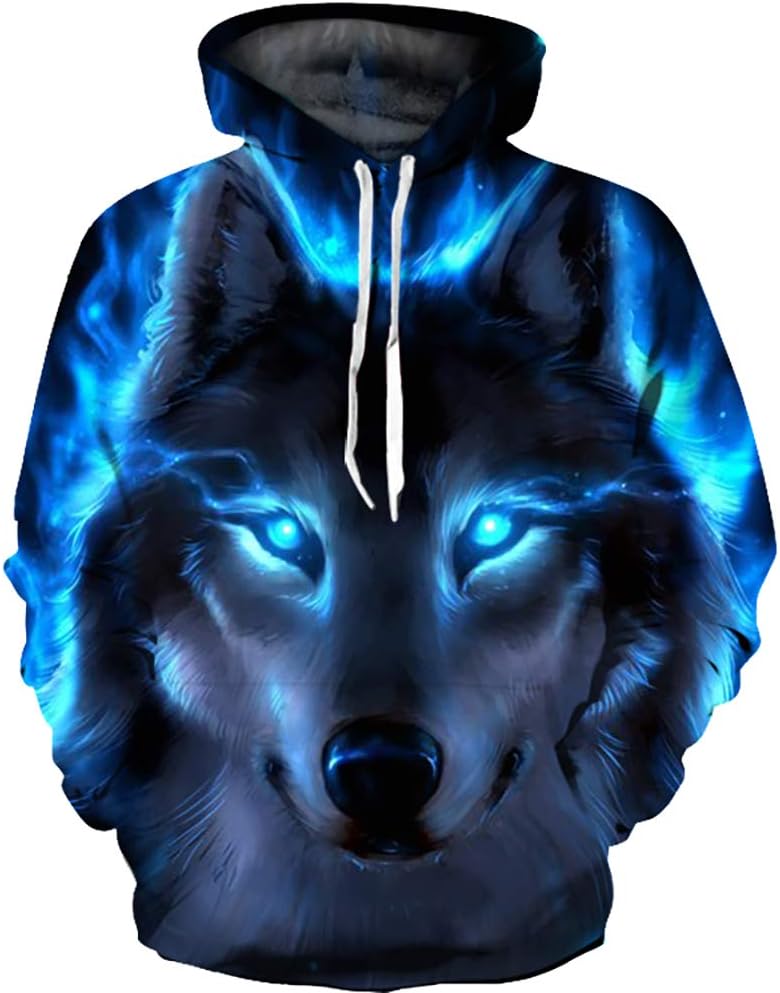 Boys' Teen 3D Print Graphic Sweatshirts Long Sleeve Pullover Hoodies with Pocket