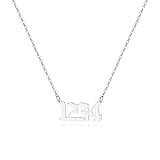 Tavuala Angel Number Necklace For Women, 18K Gold