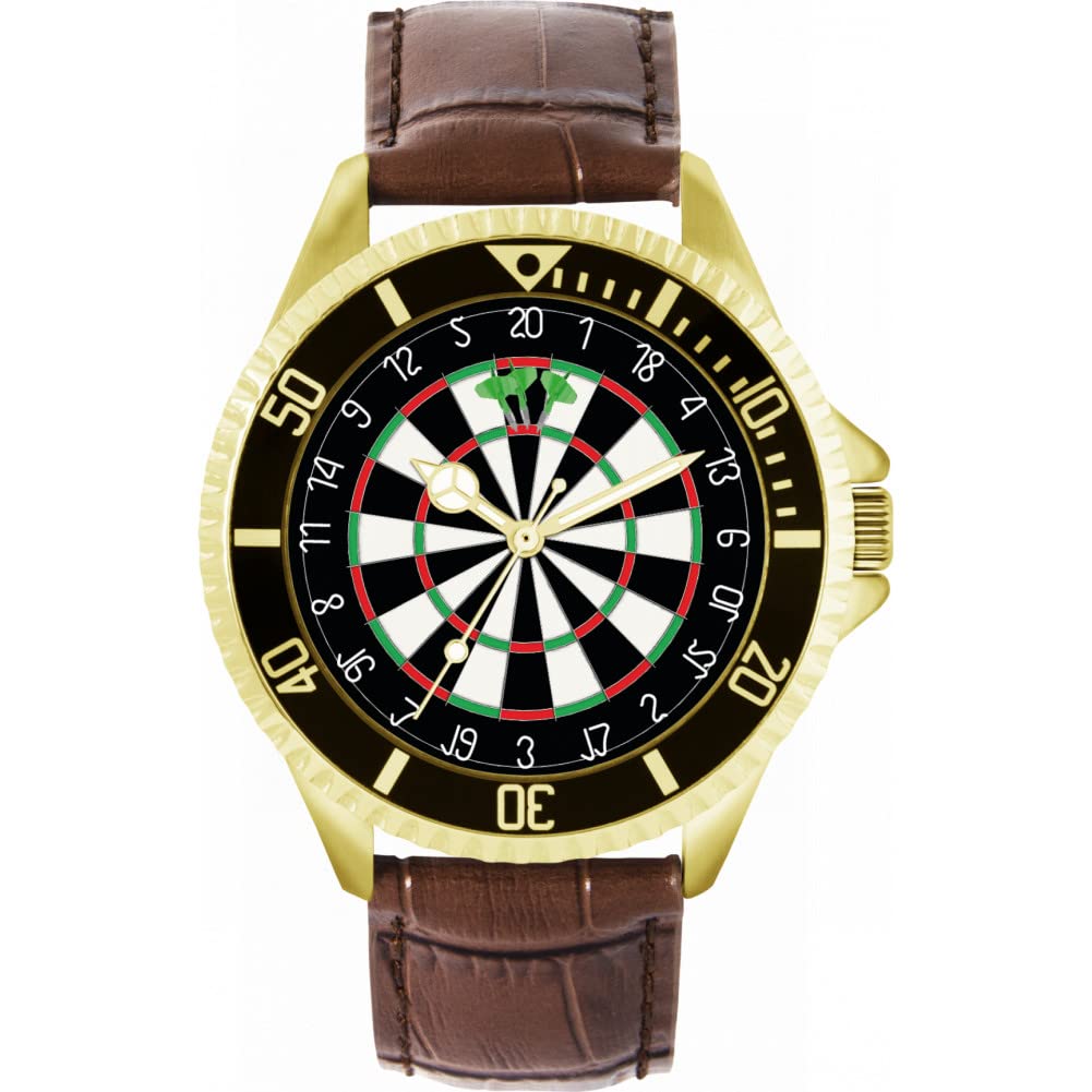 Toff London Mens Green Dartboard 180 Watch