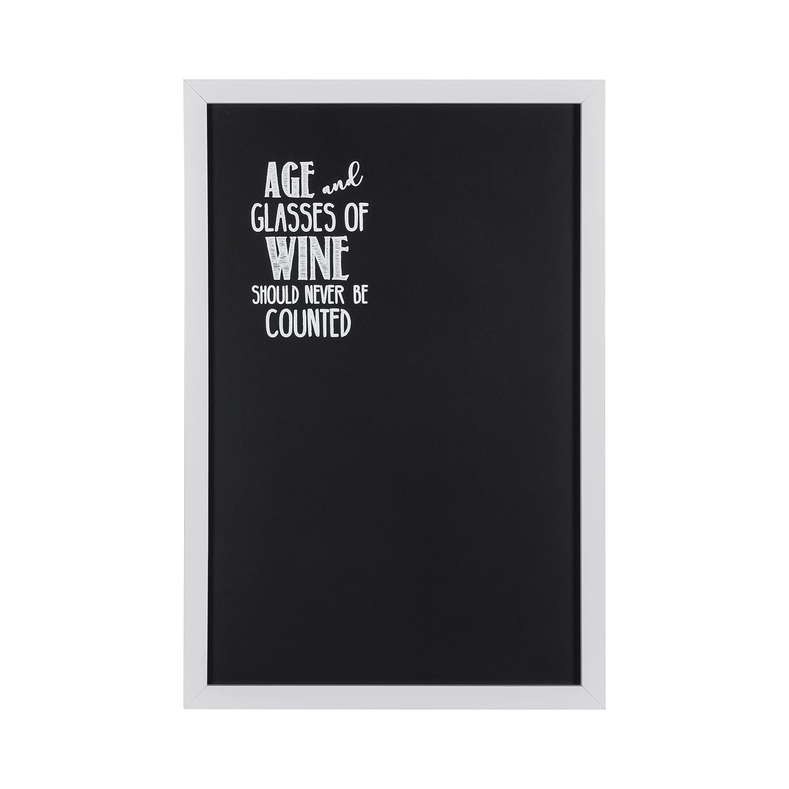 Bi-Office - Vino Quote Chalkboard, 400 x 600 mm, White Frame