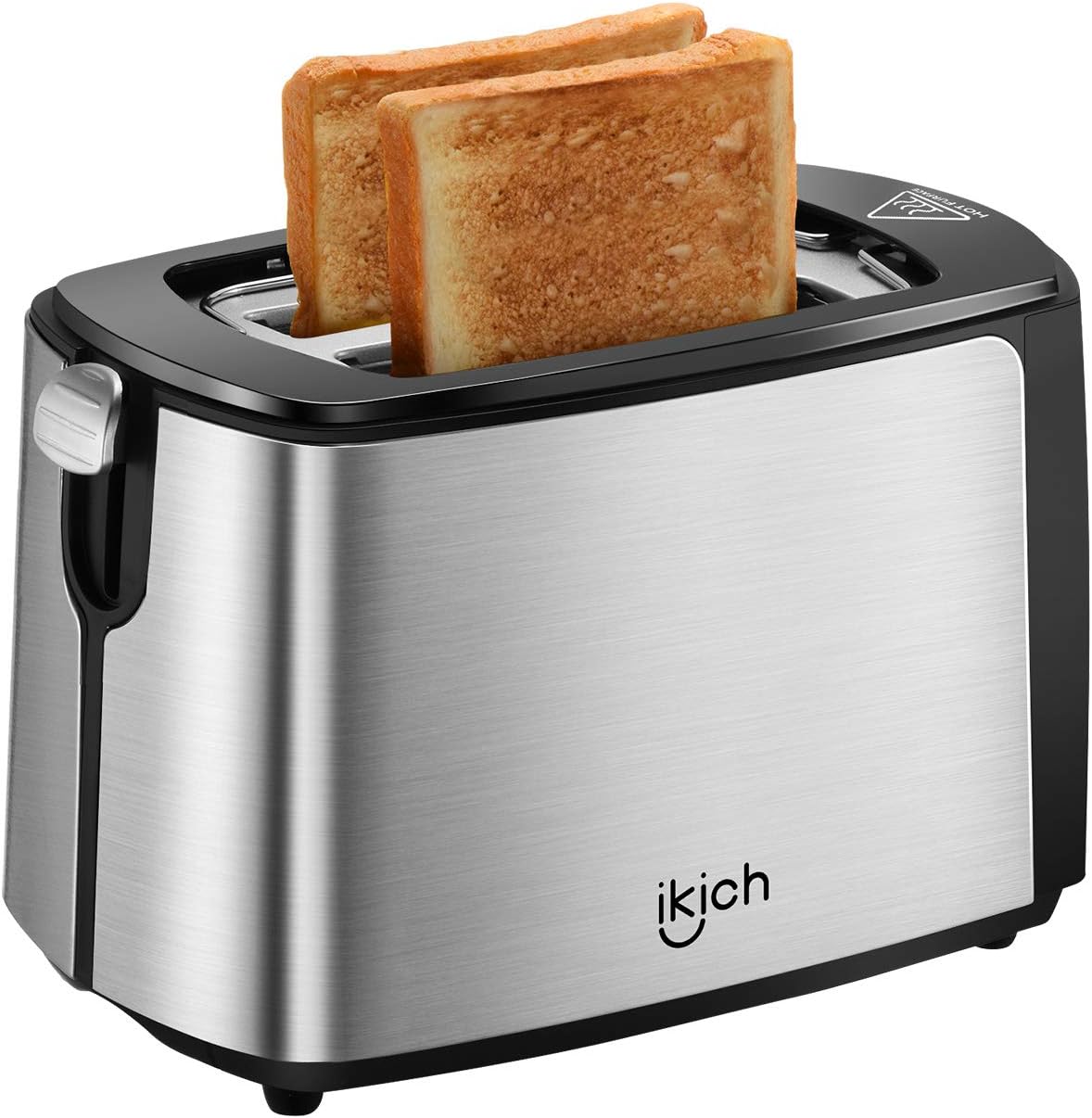 IKICH 2Slice Toaster, 2 Slice Stainless Steel Toasters(Warming Rack/6