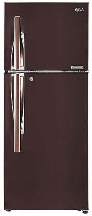 LG 260 L 3 Star Inverter Linear Frost-Free Double-Door Refrigerator (GL-T292RASN, Amber Steel, Convertible)
