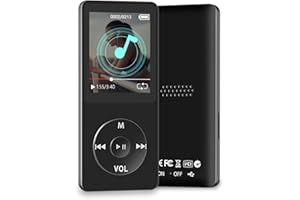 MP3 Player with Bluetooth, Portable 32GB MP3 Music Players with Speaker, Supports Alarm Clock, FM Radio, Recording Function, 