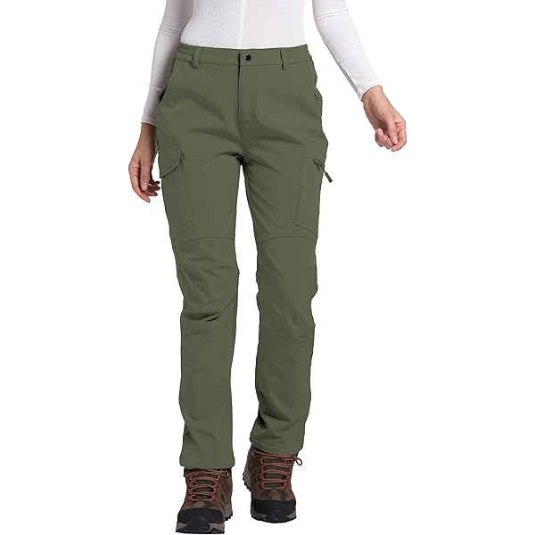 Pantalon Trekking Mujer KUTOOK Pantalones Softshell Mujer Invierno