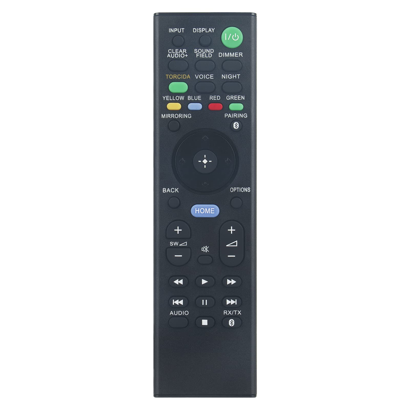 VINABTY RMT-AH111B Replacement Remote Control Compatible with Sony Soundbar System HT-RT5 SA-RT5 HT-ST9 SA-SLRT5 SA-SRRT5 SA-WRT5