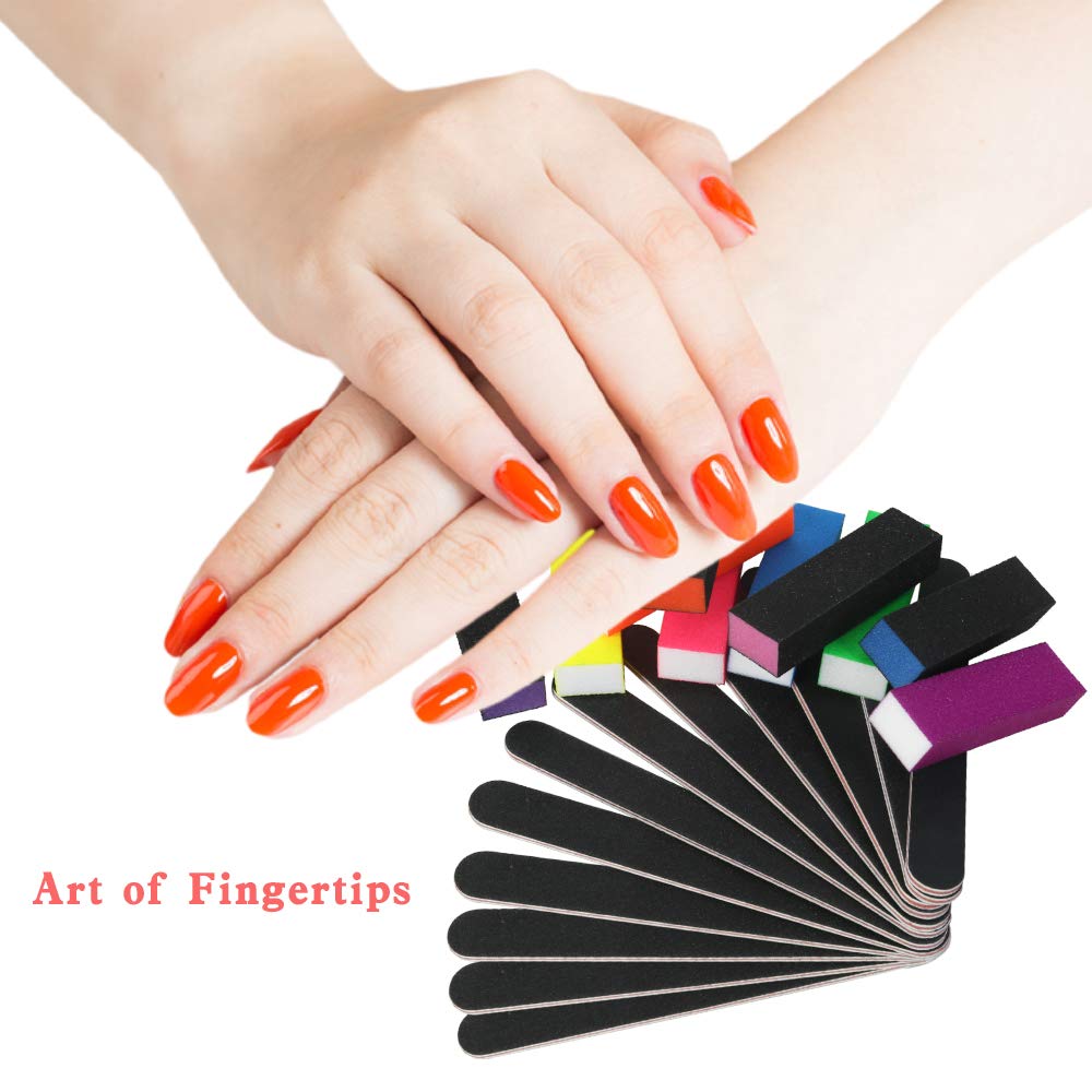Mipruct 22PCS Nail files and buffers, Nail buffers blocks, Manicure tools with nail file and nail buffer block for acrylic nails, emery boards for nails : Beauty