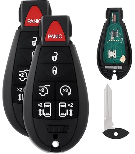 Key Fob Shell , Alliskeys Replacement Smart Remote Key Case Dodge RAM 2013-2018