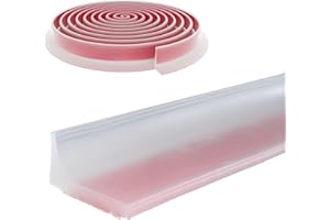 39 Inch Shower Water Splash Guard,Self-Adhesive Silicone Bathroom Kitchen Sink Splash Guard,Shower Door Bottom Seal Strip Wat