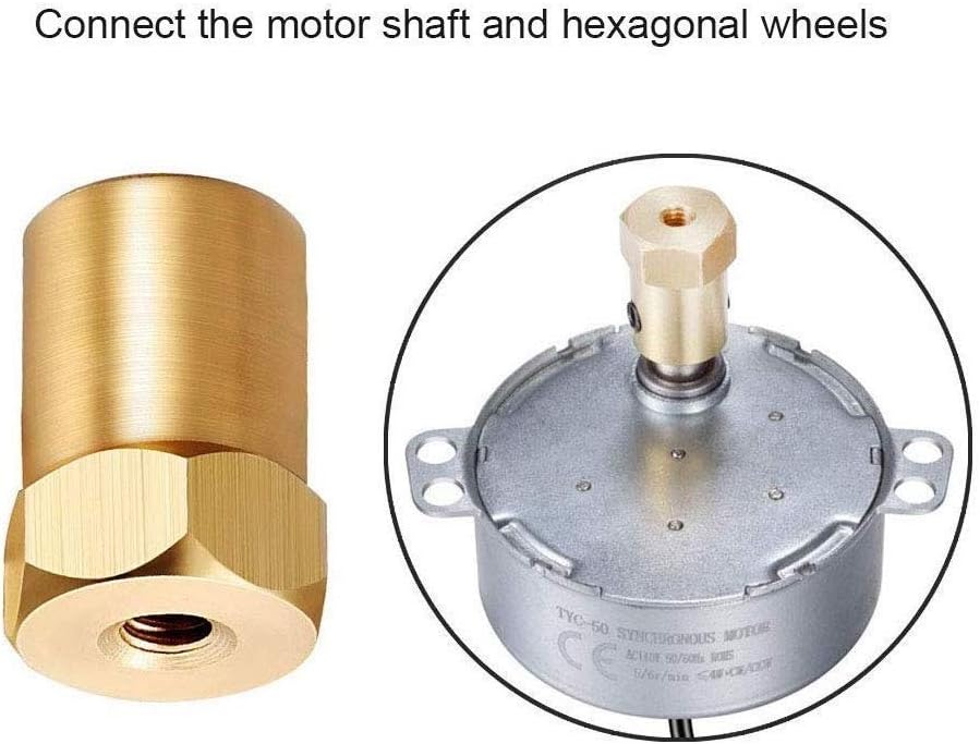 3PCS Synchronous Synchron Motor Turntable Motor Electric Synchron Motor For Cup Turner, cuptisserie, Tumbler Cup Rotator with 7mm Flexible Coupling 100-127VAC 50/60 Hz 4W 5-6RPM/MIN CCW/CW - - 