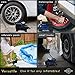 Motor Luxe Portable Air Compressor Pump 12V DC - Digital Tire Inflator with 100 PSI Pressure Gauge for Car - Auto Shut Off & Free Accessories