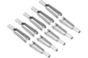 MECCANIXITY 10Pcs Metal Clevis Quick Link M2 Thread Steel Clevis Self Locking Clip Fixing Wing for RC Airplane Car Helicopter