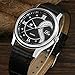 DREAMING Q&P Romantic His and Hers Watches,Pair Hearts Wristwatches for Couples Man Woman,Black Ultrathin Leather Strap Set of 2