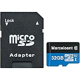 TF Card 32GB, Marceloant Micro SD Memory Cards Class 10 microSDHC UHS-I Card with Adapter, Black/Blue, Standard Packaging