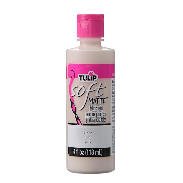 TULIP 26534 FABRIC PAINT, MATTE LINEN 4 FL OZ, 0.5 INCHES