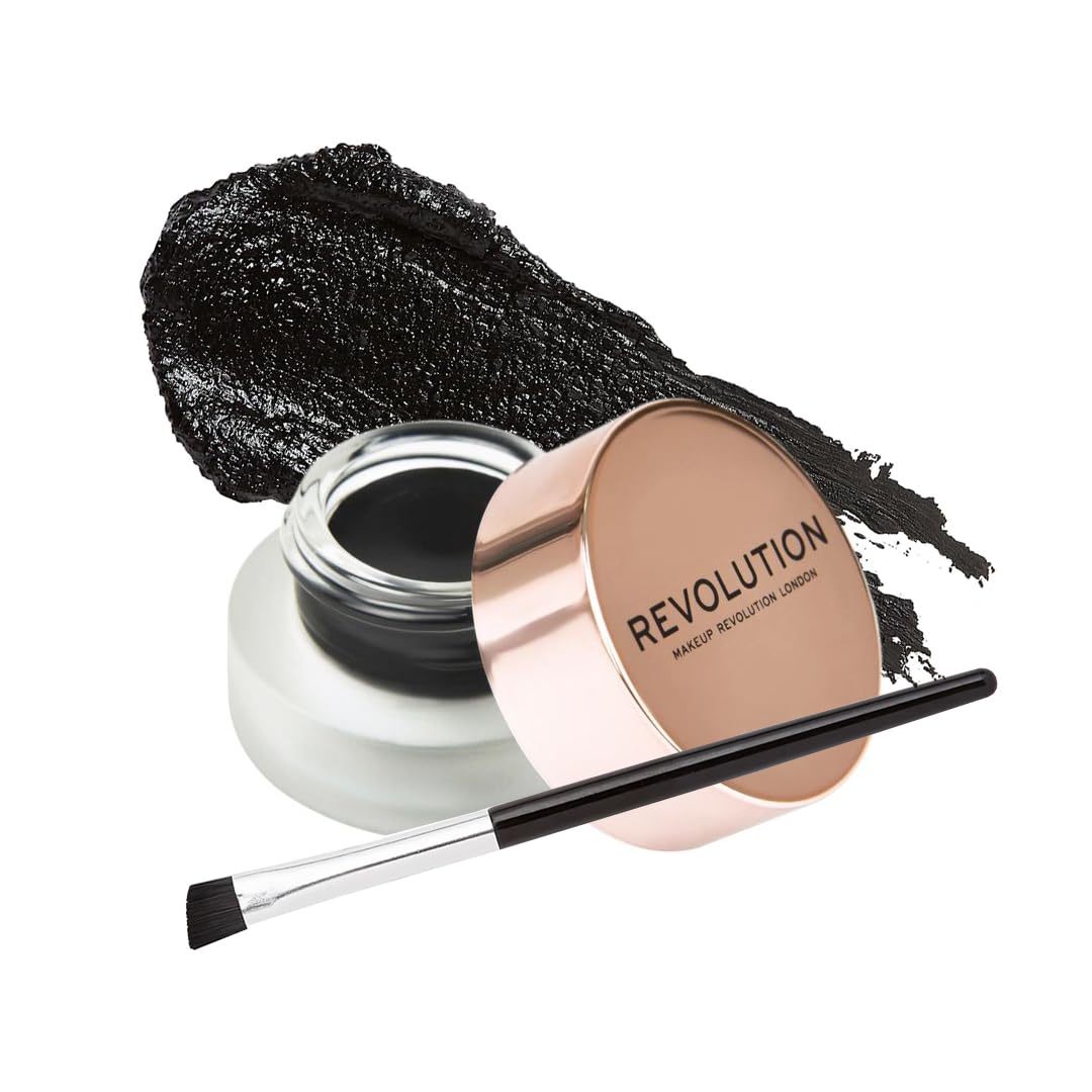 Revolution Beauty London, Gel Eyeliner Pot With Brush, 3g