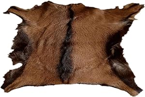 ZSCYD-YINGDA1992 Real Antelope Goat Hide Fur Skin Pelt Fur Sheepskin Leather Fur Skin Clothing Accessories 1pcs (Approx 16"X20")