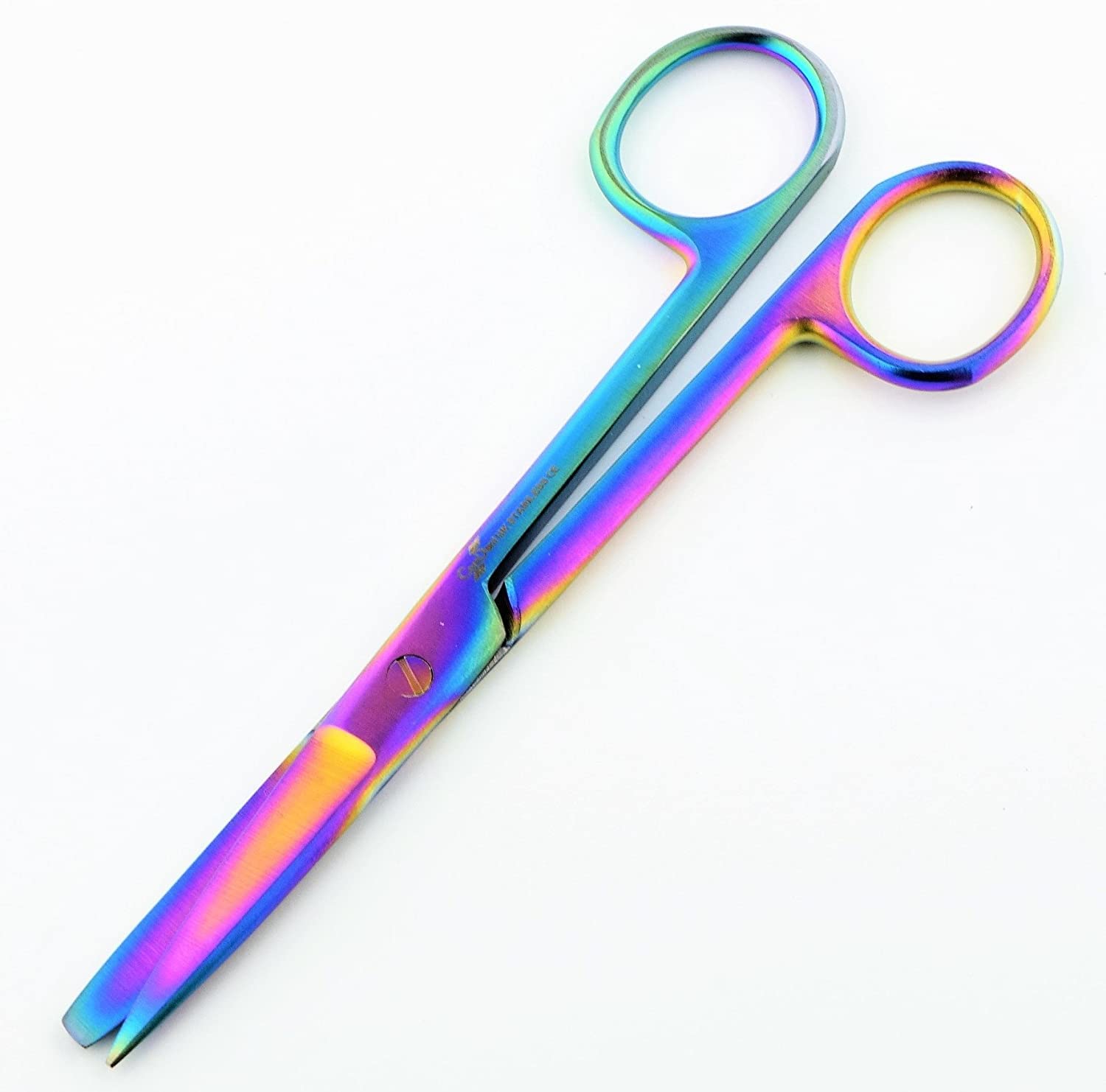 DS14-Multi Multi Colour Dressing Scissors 5.5" - Nurses, Student, Bandage, Vets Scissors (Sharp Blunt)