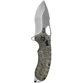 SOG Kiku Quick-Opening Sharp Ambidextrous Pocket Folding Knives with Linen Micarta Handle | CTS XHP Steel, XR Lock