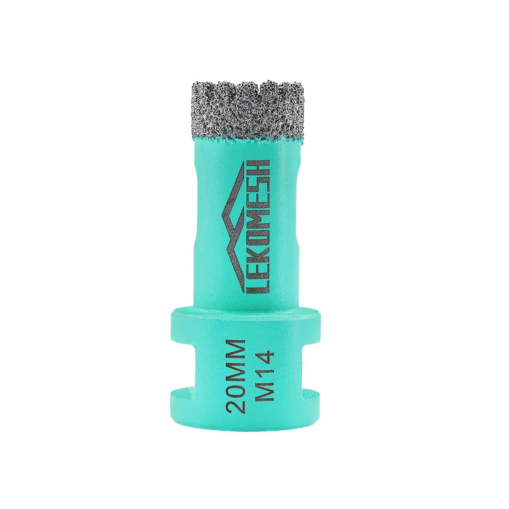 Diamond Tile Core Drill Bit - 20mm Tile Hole Saw Cutter for Porcelain Ceramic Granite Marble Stone, LEKOMESH, M14 Thread